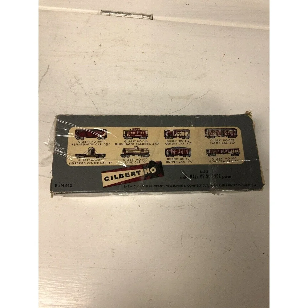 Vtg A.C. Gilbert HO Scale #505 Black‎ N & W Gondola Car 5 7/8” Made In USA Train